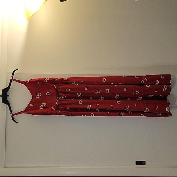 Breezy Red Floral Maxi Dress | Small - Picture 2 of 12